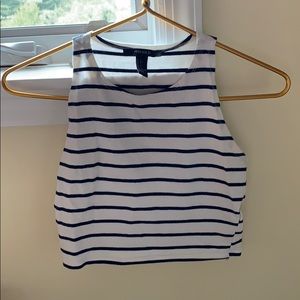Blue and white striped crop top ⚓️